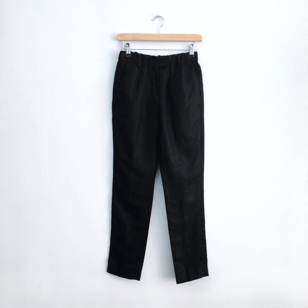 Isabel Marant black linen-blend Trousers - size 0